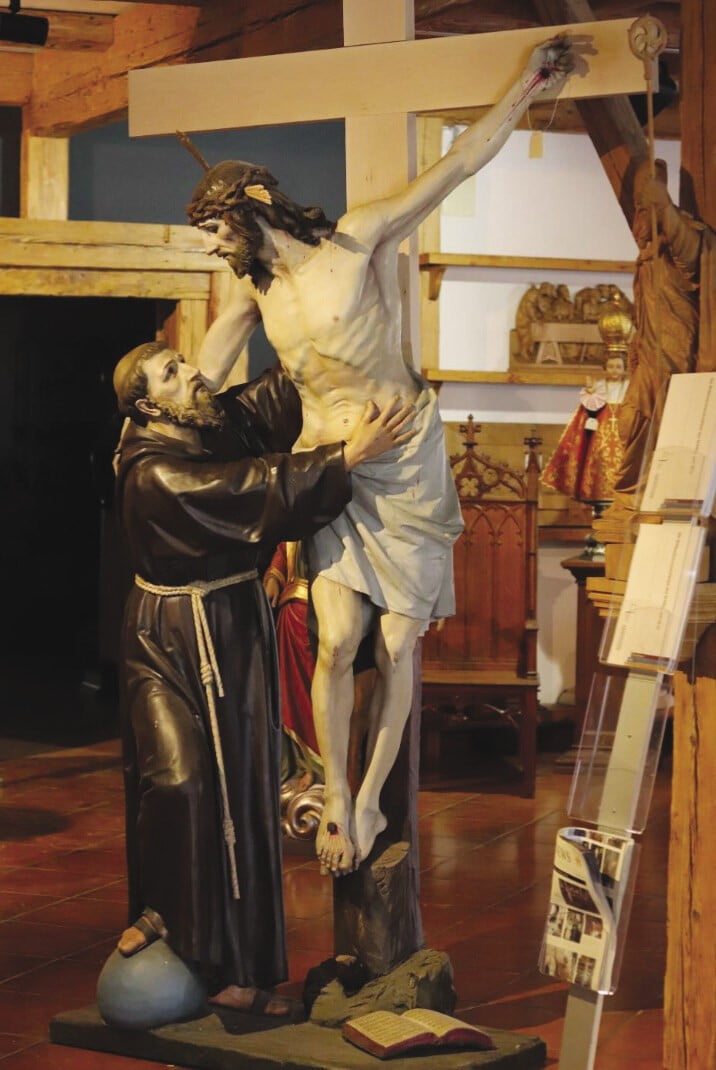 The new statue of St. Francis, commemorating the work of the Franciscans in our community for the past 160 years