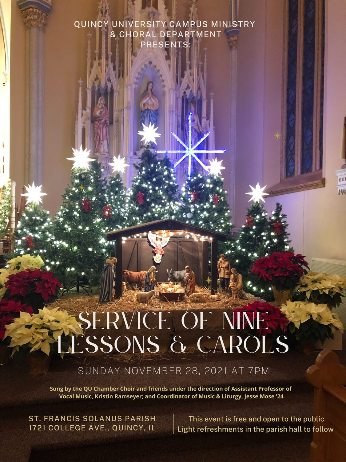 Service of nine Lessons and Carols (flyer)
