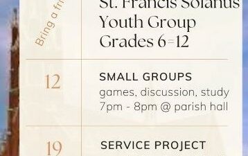 March Youth Group Events For Grades 6-12 - St. Francis Solanus