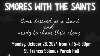 BEAR Invites You To S'mores With The Saints - October 28th - St. Francis Solanus